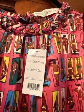 Tracy Negoshian Pink Multicolor Printed Shift sunbathers Dress NWT